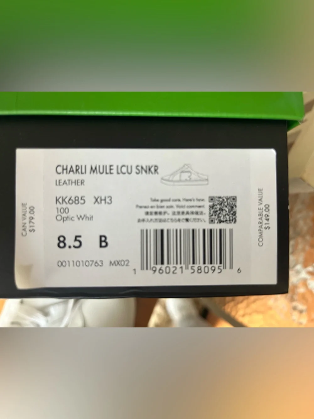 Kate ♠️ Spade Leather Mule Sneakers with Black Heart Patch, size 8.5B - Picture 6 of 9